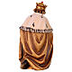 Wise Man on his knees, Heimatland Nativity Scene of 12 cm, painted wood from Val Gardena s4