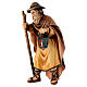 Shepherd with a lantern and a crook for Heimatland Nativity Scene of 12 cm, painted wood, Val Gardena s2