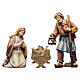 Sainte Famille bois peint berceau simple crèche Heimatland 9,5 cm Val Gardena s1