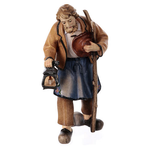 Sacra Famiglia legno colorato presepe Heimatland 9,5 cm Val Gardena 7