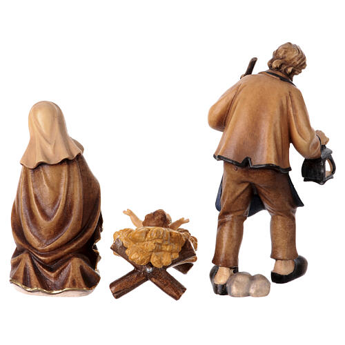Sacra Famiglia legno colorato presepe Heimatland 9,5 cm Val Gardena 11