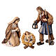 Sacra Famiglia legno colorato presepe Heimatland 9,5 cm Val Gardena s1