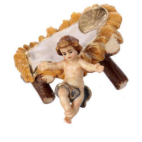 Sagrada Família madeira colorida presépio Heimatland 9,5 cm Val Gardena 8