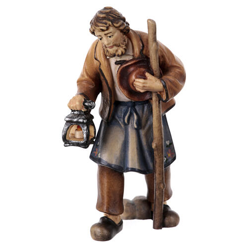 Holy Family for Heimatland Nativity Scene of 12 cm, painted wood, Val Gardena 4