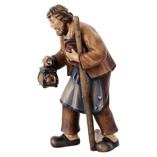 Sainte Famille avec Enfant Jésus bois peint crèche Heimatland 12 cm Val Gardena 7