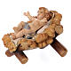 Sainte Famille avec Enfant Jésus bois peint crèche Heimatland 12 cm Val Gardena s2
