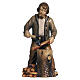 Lumberjack, coloured wood, 9.5 cm Heimatland Nativity Scene of Val Gardena s1