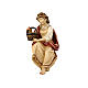 Shepherd for fountain scene of painted wood for Heimatland Nativity Scene, 9.5 cm, Val Gardena s2