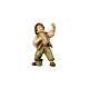 Child with bucket, painted wooden character for 12 cm Heimatland Nativity Scene of the Val Gardena s1