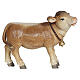 Calf figurine for nativity scene 9.5 cm painted wood Heimatland Val Gardena s1