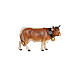 Vaca cabeza hacia la derecha 9,5 cm belén Heimatland de madera coloreada Val Gardena s1
