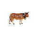 Vache tête vers droite pour crèche Heimatland 12 cm bois coloré Val Gardena s1