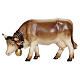 Vaca pastoreando para belén madera pintada 12 cm Heimatland Val Gardena s1