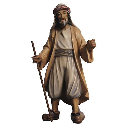 Drover, painted wood figurine, Val Gardena 12 cm Heimatland Nativity Scene 1