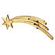 Stella cometa 9,5 cm presepe Heimatland legno dipinto Val Gardena s2