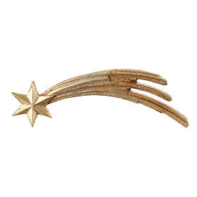 Stella cometa legno dipinto presepe 12 cm Heimatland Val Gardena 