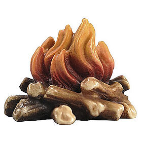 Fuego del campamento madera pintada 12 cm belén Heimatland Val Gardena