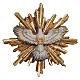 Dove with rays of light for Heimatland Nativity Scene of 12 cm, Val Gardena painted wood s1