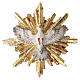 Dove with rays of light for Heimatland Nativity Scene of 12 cm, Val Gardena painted wood s1