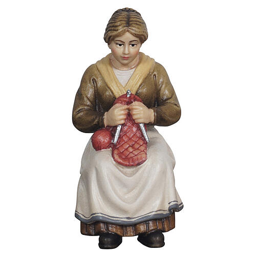 Nonna presepe 9,5 cm Heimatland legno dipinto Val Gardena 1