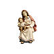 Woman sitting with her child for 9.5 cm Heimatland Nativity Scene, Val Gardena, painted wood s2
