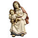 Femme assise avec enfant bois peint 9,5 cm Heimatland Val Gardena s1