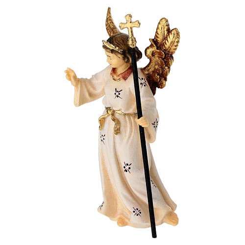 Announcing Angel for 9.5 cm Heimatland Nativity Scene, Val Gardena, painted wood 3