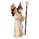 Angelo annunciatore presepe 9,5 cm legno dipinto Heimatland Val Gardena  s2