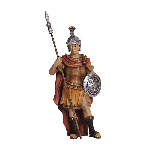 Roman soldier figurine painted wood Heimatland nativity scene 12 cm Val