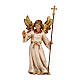 Announcing angel, painted wooden figurine for 12 cm Heimatland Nativity Scene, Val Gardena s1