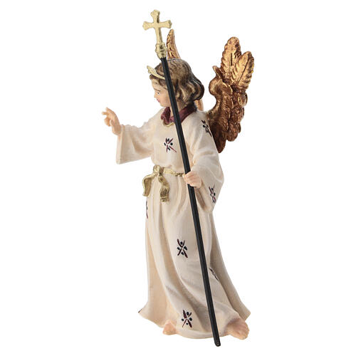 Ángel Anunciador 12 cm belén madera pintada Heimatland Val Gardena 3