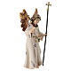 Anjo anunciador 12 cm presépio Heimatland madeira pintada Val Gardena s2
