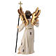 Announcing angel 12 cm painted wood nativity scene Heimatland Val Gardena s4