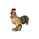 Rooster for 9.5 cm Heimatland Nativity Scene, Val Gardena, painted wood s1