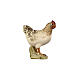 Standing hen for 9.5 cm Heimatland Nativity Scene, Val Gardena, painted wood s2