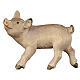 Cerdito de pie 12 cm belén Heimatland madera pintada Val Gardena s1