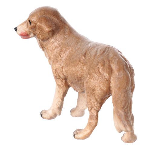 Cão pastor presépio de madeira pintada do Val Gardena Heimatland 9,5 cm 4