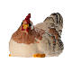 Sitting hen figurine for 9.5 cm Heimatland Nativity Scene, Val Gardena, painted wood s2