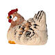 Gallina seduta 12 cm presepe Heimatland legno dipinto Val Gardena s3