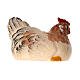Gallina seduta 12 cm presepe Heimatland legno dipinto Val Gardena s4