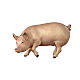 Cerdo madera pintada 9,5 cm belén Heimatland Val Gardena s2