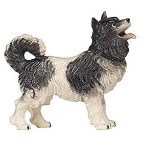 Perro 12 cm belén madera pintada Heimatland Val Gardena