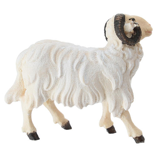 Baran biały, figurka do szopki 9,5cm, drewno malowane 4