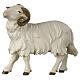 Ram with head to the left, animal for 12 cm Heimatland Nativity Scene, Val Gardena painted wood s1