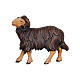 Black ram, head to the left, for painted wood Heimatland Nativity Scene with 12 cm characters, Val Gardena s1