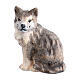 Gatto 9,5 cm presepe legno dipinto Heimatland Val Gardena  s1