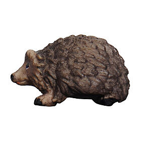 Puerco espín 9,5 cm Heimatland madera pintada Val Gardena