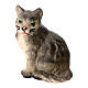 Gatto presepe Heimatland legno dipinto 12 cm Val Gardena  s1