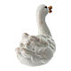 Goose, swimming to the right, for painted wood Heimatland Nativity Scene with 12 cm characters, Val Gardena s3
