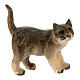 Gatto in piedi presepe Heimatland 12 cm legno dipinto Val Gardena  s1
